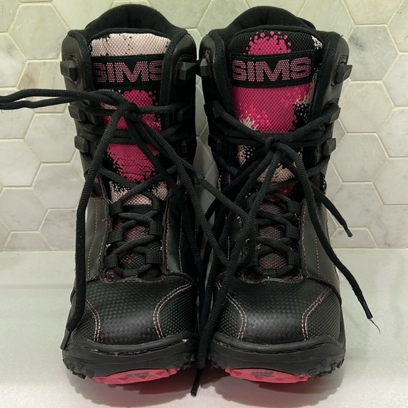 SIMS CALIBER GIRLS SNOWBOARD BOOTS JUNIOR SIZE 1 - Picture 1 of 5